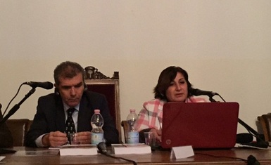 Ms.Pascale Warda's lecture at the headquarter of the Italian State University in Milan